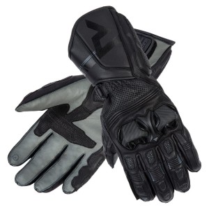RĘKAWICE SKÓRZANE REBELHORN ST LONG BLACK/GREY