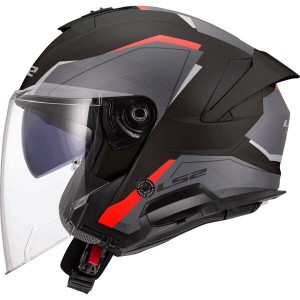 Kask LS2 OF618 VERSO II AIR BLACK RED