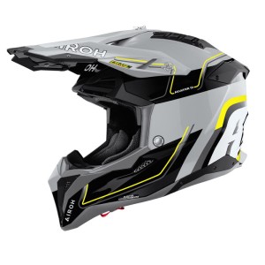 KASK MOTOCYKLOWY AIROH AVIATOR 3 LEADER YELLOW GLOSS 26MX