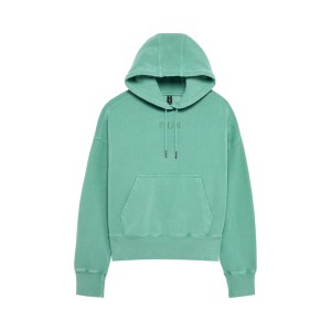 BLUZA Z KAPTUREM FOX LADY WORDMARK OVERSIZED SPEARMINT 26MX