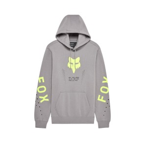 BLUZA Z KAPTUREM FOX SHIELD FLEECE PO STEEL GREY 26MX