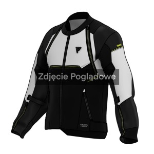 KURTKA MOTOCYKLOWA TEKSTYLNA REBELHORN SWIFT LIGHT GREY FLUO YELLOW 26ST