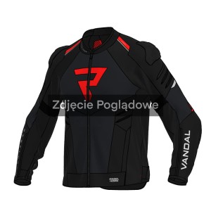 KURTKA MOTOCYKLOWA TEKSTYLNA REBELHORN VANDAL 2 AIR BLACK RED 26ST
