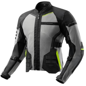 KURTKA MOTOCYKLOWA TEKSTYLNA REBELHORN SCANDAL 3 BLACK GREY FLUO YELLOW 26ST