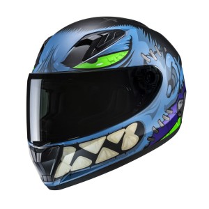 KASK MOTOCYKLOWY JUNIOR HJC Y10 FRANK BLUE RED
