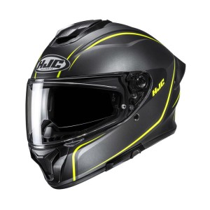 KASK MOTOCYKLOWY HJC C71 QUEZ BLACK YELLOW
