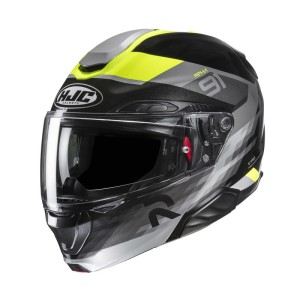 KASK MOTOCYKLOWY HJC RPHA91 MADAL BLACK YELLOW