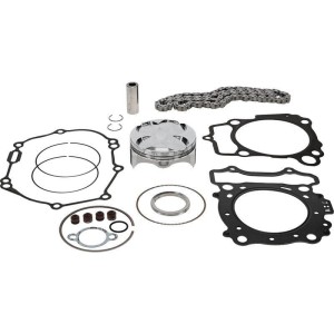 VERTEX ZESTAW NAPRAWCZY GÓRY SILNIKA YAMAHA WR 250 F (WRF250) '15-'17, YZ 250 F (YZF250) '14-'15 (STD. + 0.01MM = 76.96MM) (13.5:1) (TŁOK, USZCZELKI TOP-END, ŁAŃCUSZEK ROZRZĄDU)