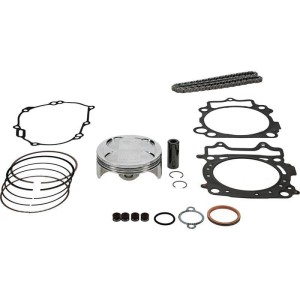 VERTEX ZESTAW NAPRAWCZY GÓRY SILNIKA YAMAHA WR 450 F (WRF450) '21-'23, YZ 450 F (YZF450) '20-'22, FANTIC MOTOR XEF / XXF 450 '22-'25 (STD. + 0.01MM = 96.96MM) (12.8:1) (TŁOK, USZCZELKI TOP-END, ŁAŃCUSZEK ROZRZĄDU)