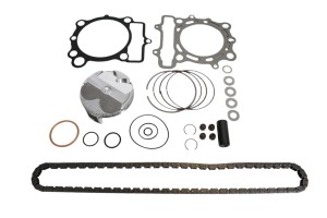 VERTEX ZESTAW NAPRAWCZY GÓRY SILNIKA KAWASAKI KX 250 F (KXF250) '21-'22 (STD. + 0.01MM = 77.96MM) (14.1:1) (TŁOK, USZCZELKI TOP-END, ŁAŃCUSZEK ROZRZĄDU)