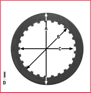 TRW ZF PRZEKŁADKI TARCZ SPRZĘGŁOWYCH HONDA CR 80 / 85 85-08, CG 125 85-08, XL 125 85-91, TRX 250 01-11, YAMAHA XT 125 R / X 07-12, YBR 125 05-16,