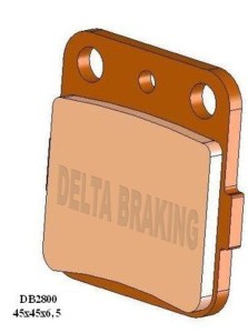 DELTA BRAKING KLOCKI HAMULCOWE KH84/3 TYŁ SUZUKI RM 125/250 '87-'88, YAMAHA YZ 65 '18-'22, YZ 80 '93-'01, YZ 85 '02-'22, YZ 125/250 '89, HONDA TRX 400 '09-'12