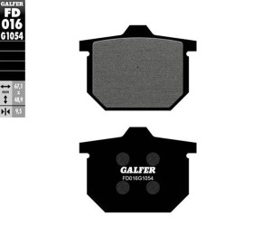 GALFER KLOCKI HAMULCOWE KH029 PӣMETALICZNE