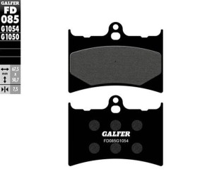 GALFER KLOCKI HAMULCOWE KH126 PӣMETALICZNE