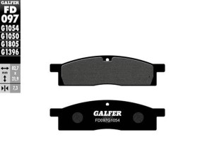 GALFER KLOCKI HAMULCOWE KH119 PӣMETALICZNE