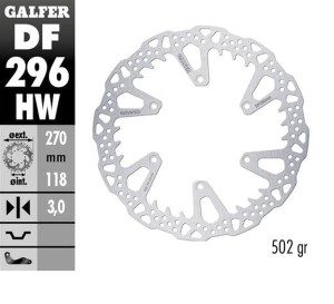 GALFER TARCZA HAMULCOWA PRZÓD YAMAHA YZ 125 '22-'24; YZ 250 '22-'24; YZ 250F '21-'24; YZ 450F '20-'24; WR 250F '17-'24; WR 450F '20-'24 (270X118X3MM) SHARK ENDURO MX