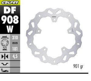 GALFER TARCZA HAMULCOWA TYŁ BMW R 1300GS ADVENTURE '23-'25 (WAVE DISC) (310X181X4.5MM)