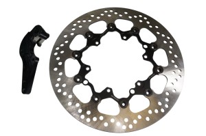 NG TARCZA HAMULCOWA PRZÓD Z ADAPTEREM OVERSIZE (320X127X5) KTM EXC / SIX DAYS 450 / 500 / 530 '09-'25, EXC / SM 150 / 250 / 300 '19-'25, EXC 125 SIX DAYS '10-'17 (NG725K11; NG725KOV11) - powystawowa - ślady montażu