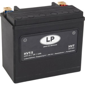 LANDPORT AKUMULATOR HVT-5 (MH HVT-5) 12V 22AH 173X98X154 HEAVY V-TWIN BEZOBSŁUGOWY - ZALANY (ZWIĘKSZONY PRĄD ROZRUCHOWY 325A) (LEWY +) (2)