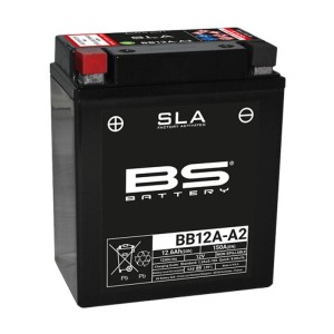 BS AKUMULATOR BB12A-A2 (FA) (YB12A-A2) 12V 12AH 134X80X161 BEZOBSŁUGOWY - ZALANY (150A) (5)