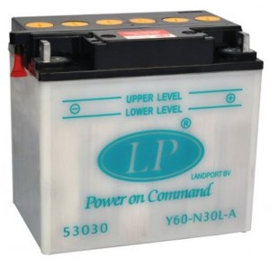 LANDPORT AKUMULATOR Y60-N30-A (MB Y60-N30-A) 12V 30AH (187X128X167MM) (300A) OBSŁUGOWY - BEZ ELEKTROLITU