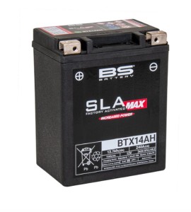 BS AKUMULATOR BTX14AH MAX (FA) (YTX14AH-BS) 12V 13AH 134X89X166 BEZOBSŁUGOWY - ZALANY (ZWIĘKSZONY PRĄD ROZRUCHOWY) (240A) (INDIAN, POLARIS) (4)