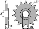PBR ZĘBATKA PRZEDNIA 402 15 18NC APRILIA 125/350 86-88 (ŁAŃC. 520) (MADE IN ITALY)
