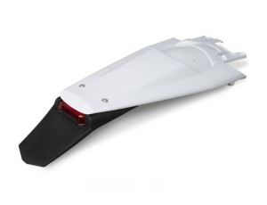 UFO BŁOTNIK TYŁ HUSQVARNA TE 150 / 250 / 300 '24-'26, FE 250 / 350 / 450 / 501 '24-'26, KOLOR BIAŁY (Z LAMPKĄ LED)