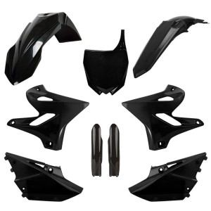 POLISPORT KOMPLET PLASTIKÓW (FULL KIT) YAMAHA YZ 125/250 '15-'20 W ZESTAWIE TABLICA PRZEDNIA (8678400002) I OSŁONY AMORTYZARORÓW (8352000002) KOLOR CZARNY