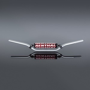 RENTHAL KIEROWNICA 7/8 CALA (22MM) MX HANDLEBAR SILVER SUZUKI RM/RMZ 125/250 `96-01 PADDED KOLOR SREBRNY Z GĄBKĄ