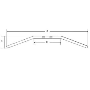 TRW ZF KIEROWNICA STALOWA 22MM DRAGBAR MEDIUM KOLOR CZARNY