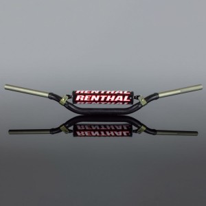 RENTHAL KIEROWNICA 1,1/8 CALA (28,6MM) MX TWINWALL 990 HANDLEBAR BLACK YAMAHA YZ '07-'23 / YZF '07-'17 PADDED KOLOR CZARNY Z GĄBKĄ