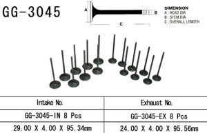 VESRAH ZAWÓR WYDECHOWY SUZUKI GSXR 750 '00-03, GSXR 1000 '01-04' (OEM: 12912-35F00) (1SZT.) (MADE IN JAPAN)