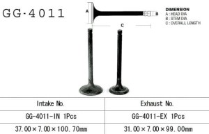 VESRAH ZAWÓR WYDECHOWY KAWASAKI KLF/KVF 300 '86-'02 (1 NA POJAZD) (OEM: 12005-1005,12005-1275) (1SZT.) (MADE IN JAPAN)