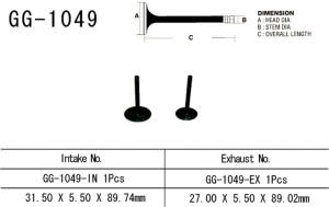 VESRAH ZAWÓR WYDECHOWY HONDA CRF 230 '03-20' (OEM: 14721-KBB-900) (1SZT.) (MADE IN JAPAN)