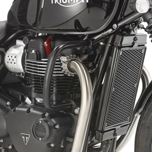 KAPPA GMOLE OSŁONY SILNIKA TRIUMPH Bonneville T100 (17-19), Bonneville T120 (16-19), Street Twin 900 (16-19) CZARNE - DRUGI GATUNEK - ODPRYSKI LAKIERU