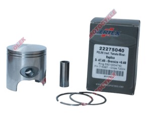 VERTEX TŁOK POLINI, MINARELLI, YAMAHA 47,35MM SWORZEŃ 10MM (PIERŚCIENIE 53009804740 X 2 SZT.)