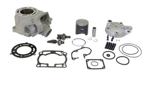 ATHENA CYLINDER KOMPLETNY KAWASAKI KX 125 '03-'07 58MM BIG BORE +4MM (144CCM) KOMPLET Z ZAWOREM WYDECHOWYM I GŁOWICĄ