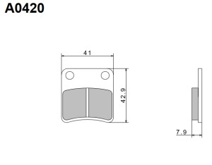 NISSIN KLOCKI HAMULCOWE KH257 PREMIUM SEMI-METALLIC (SPIEK METALICZNY) (ECE R90) (MADE IN JAPAN) (2P-246NS)