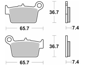 SBS KLOCKI HAMULCOWE NOWOŚĆ KH367/2 STREET STANDART CERAMIC KOLOR CZARNY PASUJE DO: TYŁ BETA RR 50/125 '08-'15, 200 URBAN '08-'15, 200 RR '20-'23, 250 RR '13-'22, 300 RR '13-'23, 350 ALP4, 400 RR '05-'17, 350 RR '11-'22, 390 RR '15-'23, 430 RR '15-'2