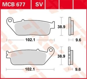 TRW ZF KLOCKI HAMULCOWE KH196 SINTER STREET TYŁ