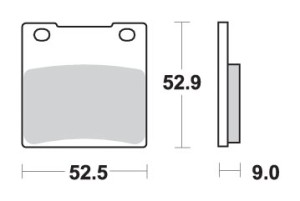SBS WYPRZEDAŻ KLOCKI HAMULCOWE KH63 / KH161 RACING DUAL CARBON KOLOR CZARNY