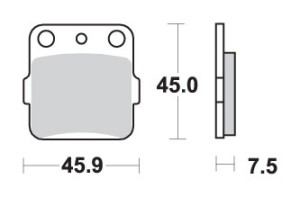 SBS KLOCKI HAMULCOWE KH084 OFF-ROAD SINTER KOLOR ZŁOTY