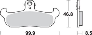 SBS PROMOCJA KLOCKI HAMULCOWE KH134 OFF-ROAD SINTER KOLOR ZŁOTY