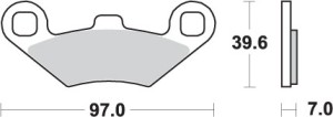 SBS KLOCKI HAMULCOWE KH159 OFF-ROAD SINTER KOLOR ZŁOTY PASUJE DO: ATV POLARIS TRAIL BOSS, SPORTSMAN, MAGNUM, BIG BOSS