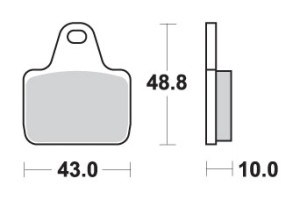 SBS WYPRZEDAŻ KLOCKI HAMULCOWE KH435/4 RACING DUAL CARBON KOLOR CZARNY PASUJE DO ZACISKU PVM, AP, BREMBO PRZÓD