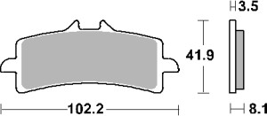 SBS KLOCKI HAMULCOWE KH447 RACING DUAL CARBON KOLOR CZARNY