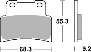 SBS PROMOCJA KLOCKI HAMULCOWE KH432 STREET STANDART CERAMIC KOLOR CZARNY