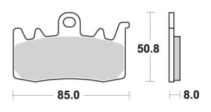 SBS PROMOCJA KLOCKI HAMULCOWE KH630 RACING DUAL CARBON FRONT PASUJE DO: APRILIA, BMW, DUCATI PRZÓD