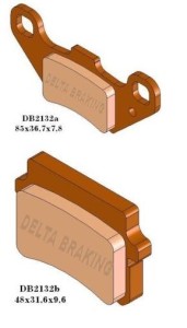 DELTA BRAKING KLOCKI HAMULCOWE KH416 - ZASTĘPUJĄ DB2132MX-D ORAZ DB2132QD-D